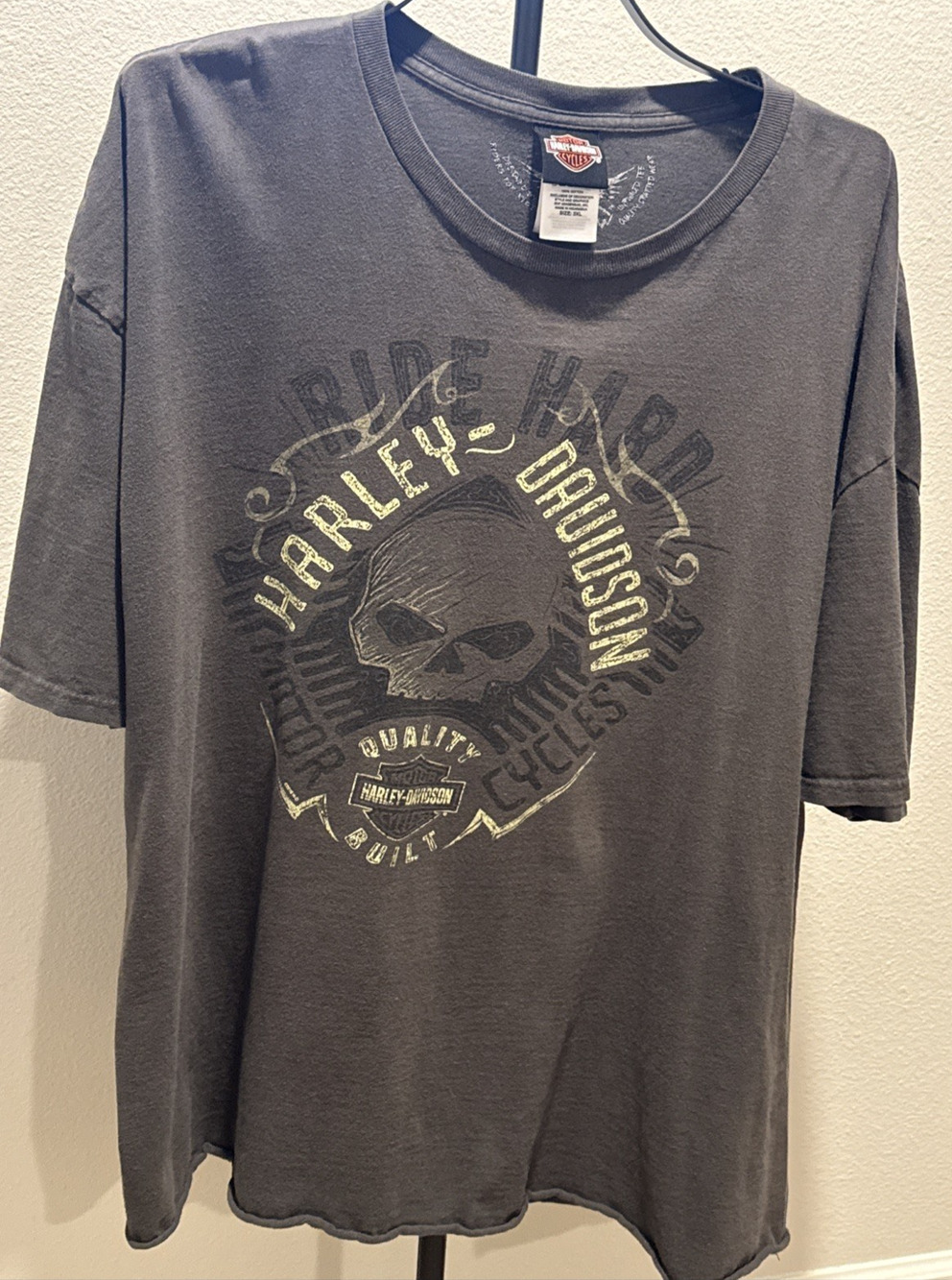 Harley Davidson T Shirt Officially Licensed Gray 3XL -Lawless Renton, WA Seattle